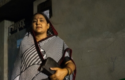 A dalit woman candidate by Bharatiya Janata Party (BJP). Chidiamore "Gokhana" dalit slum.